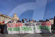 Protest Against The Presence Of Foreign Minister Antonio Tajani And Minister Bernini