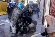 Protest Against The Presence Of Foreign Minister Antonio Tajani And Minister Bernini