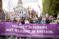 UKIP the United Kingdom Independence Party march from The London Oratory Kensington to 
Hyde Park Corner