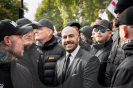 UKIP the United Kingdom Independence Party march from The London Oratory Kensington to 
Hyde Park Corner