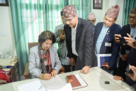 Newly Appointed Interim Health And Population Minister Sudha Sharma Assumes Office In Nepal