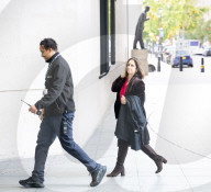 Guests arrive for Sunday with Laura Kuenssberg at the BBC