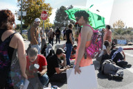 Activists antagonize police guarding Alameda Coast Guard base