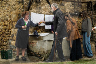 Felipe, Letizia, Leonor und Sofia besuchen das Musterdorf 2025 Valdesoto