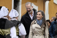 Felipe, Letizia, Leonor und Sofia besuchen das Musterdorf 2025 Valdesoto