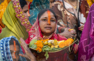 Hindus Celebrate Chhath Puja Festival In India