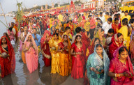 Hindus Celebrate Chhath Puja Festival In India