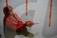 Chhath Festival Celebrated In Kathmandu, Nepal
