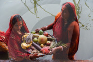 Chhath Festival Celebrated In Kathmandu, Nepal