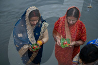 Hindu Festival Chhath Puja Celebrated In Kathmandu