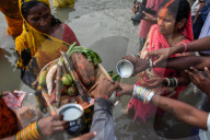 Chhath Puja Celebration In India.