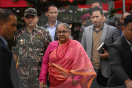 Interim Prime Minister Sushila Karki Offers Argha During Chhath Festival In Kathmandu, Nepal