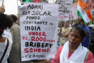 Protest Against Adani & PM Modi For LIC News In Kolkata, India