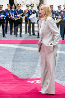Italian Prime Minister Giorgia Meloni Meets Hungarian Prime Minister Viktor Orban At Palazzo Chigi In Rome 