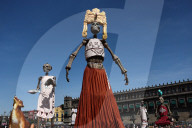 Mega Ofrenda At Zocalo In Mexico City