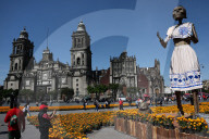 Mega Ofrenda At Zocalo In Mexico City