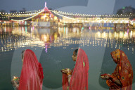 Chhath Concludes In Nepal With Offering To The Rising Sun