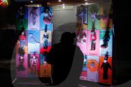 Cardboard Skulls Decorate Tlahuac Streets