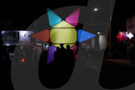 Cardboard Skulls Decorate Tlahuac Streets