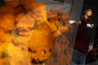 Sale Of Cempasuchil Flowers And Cardboard For The Day Of The Dead