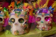 Sale Of Cempasuchil Flowers And Cardboard For The Day Of The Dead