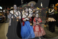 Mega Procession Of The Catrinas For The Day Of The Dead Celebration