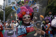 Mega Procession Of The Catrinas For The Day Of The Dead Celebration