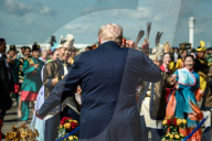Trump dances at Kuala Lampur airport