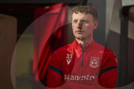 Wrexham FC forward Nathan Broadhead at the club’s historic Racecourse Ground