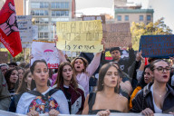 Student Strike In Barcelona And Other Spanish Cities Against Bullying