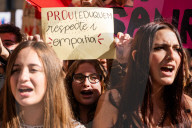 Student Strike In Barcelona And Other Spanish Cities Against Bullying