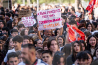 Student Strike In Barcelona And Other Spanish Cities Against Bullying