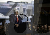 Trump visits USS George Washington in Japan