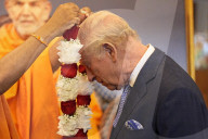 King Charles and Queen Camilla at Neasden Temple in London