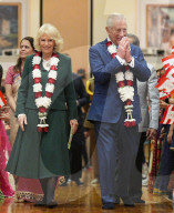 King Charles and Queen Camilla at Neasden Temple in London