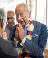 King Charles and Queen Camilla at Neasden Temple in London