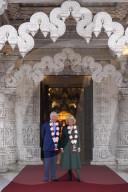 King Charles and Queen Camilla at Neasden Temple in London