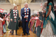 King Charles and Queen Camilla at Neasden Temple in London