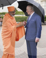King Charles and Queen Camilla at Neasden Temple in London