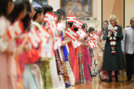 King Charles and Queen Camilla at Neasden Temple in London