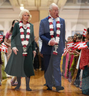 King Charles and Queen Camilla at Neasden Temple in London