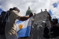Demonstration By Retirees At The Argentine National Congress