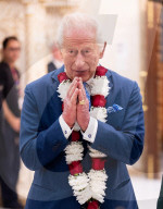 King Charles and Queen Camilla at Neasden Temple in London