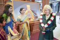 King Charles and Queen Camilla at Neasden Temple in London
