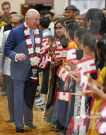 King Charles and Queen Camilla at Neasden Temple in London