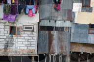 Slum Area View In Jakarta