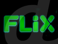 Illuminated Flix Logo Signage At Night