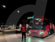 Kantic Line Bus To Bosnia And Herzegovina And Passengers At ZOB Munich At Night