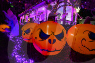 Houses In Celebration, Florida, Are Getting Ready For Halloween.