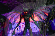 Houses In Celebration, Florida, Are Getting Ready For Halloween.